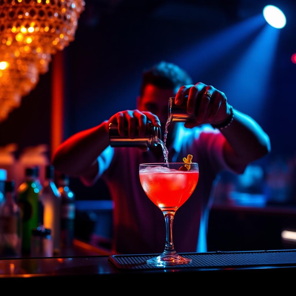 Cocktail préparé au bar du Kosma