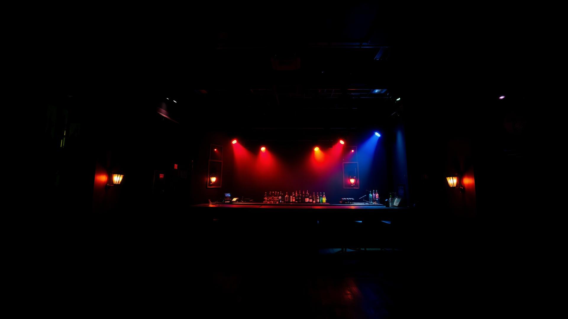 Scène et bar du Kosma Live Club à Nice